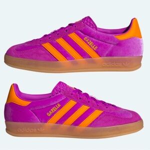 adidas Gazelle Women's Sneakers in Magenta and Orange